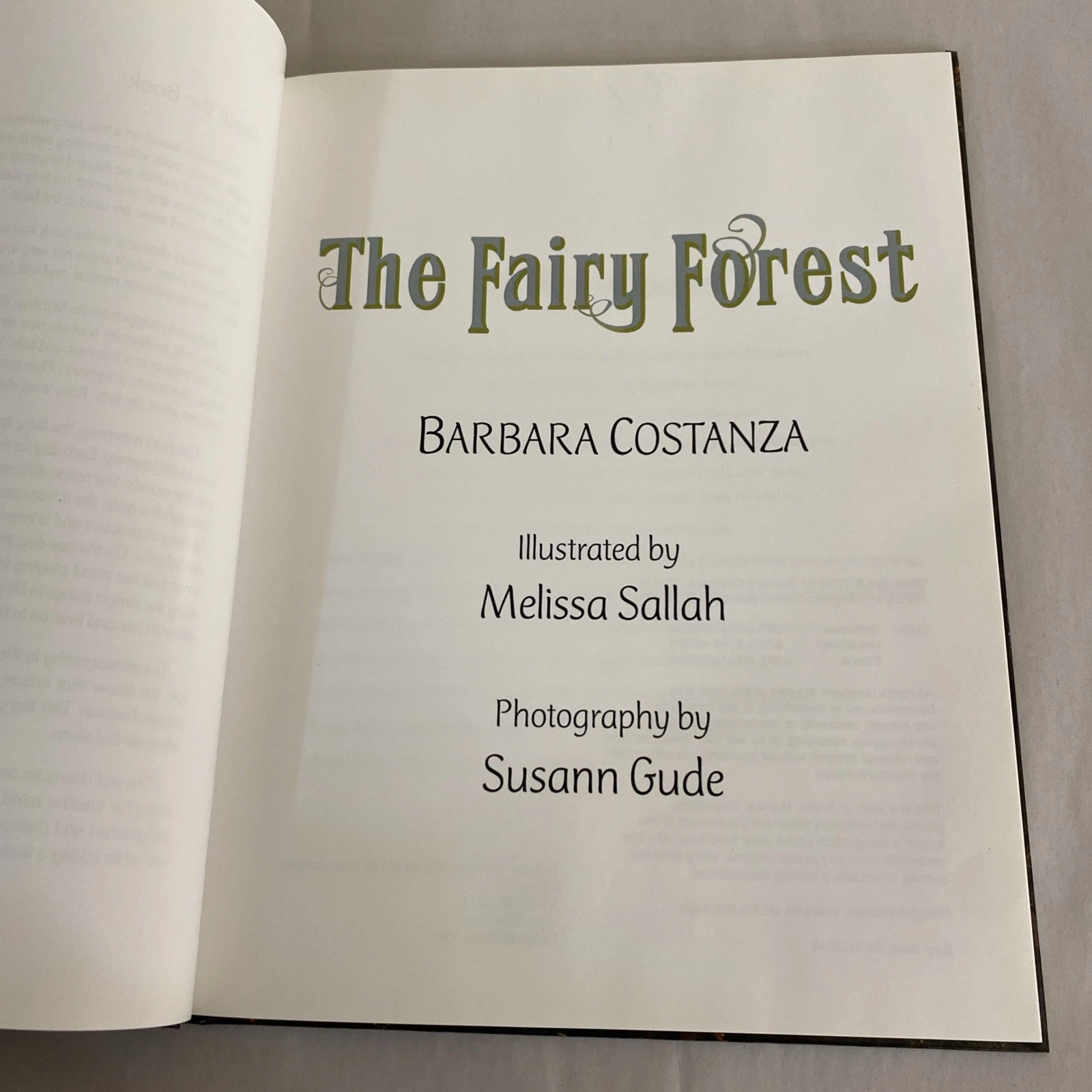 The Fairy Forest: a true story - Inscribed By Barbara Costanza - Hardcover - Image 5