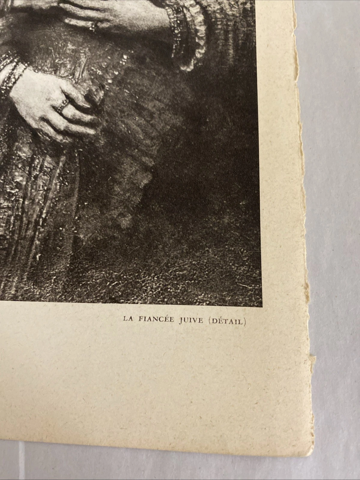 1939 Verve Rembrandt leaf: Jewish Bride (detail) + Young Woman portrait gravure - Image 3