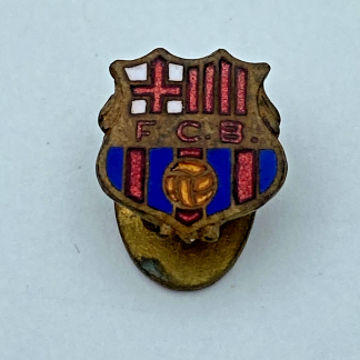 Spain FC Barcelona buttonhole, vintage badge, nice rare old model, not a pin