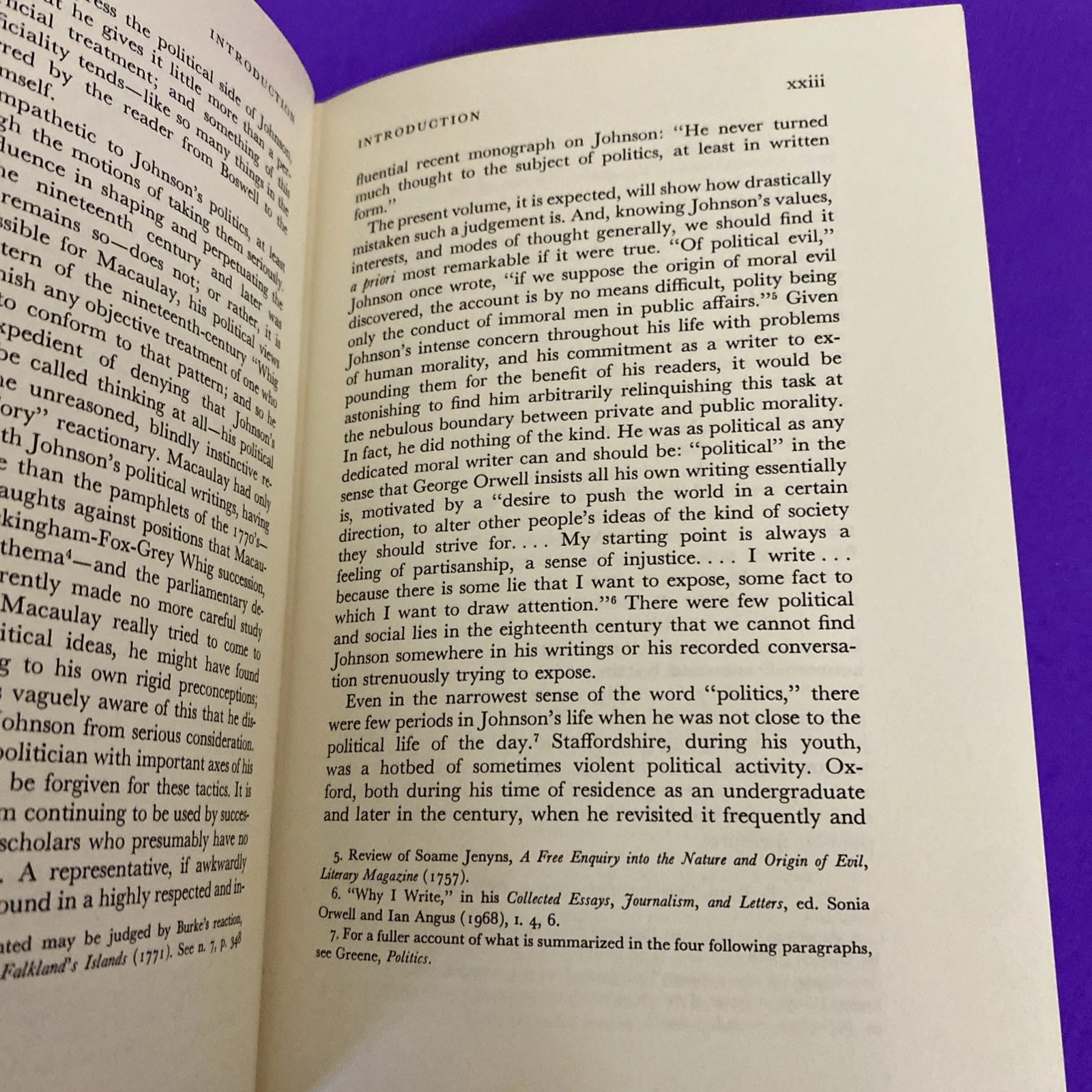 Yale Samuel Johnson Political Writings Vol 10 HC DJ 1977 Private Owner - Image 9