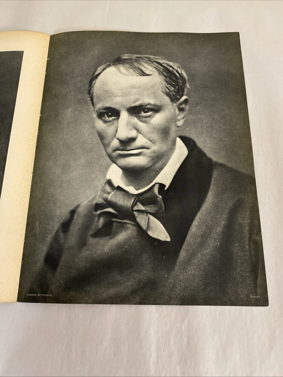 Whitman by Brady + Baudelaire by Nadar Verve 1939 photogravure two-page spread - Image 9