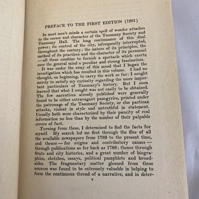 1917 The History of Tammany Hall, Gustavus Myers VINTAGE ORIGINAL HARDCOVER - Image 9