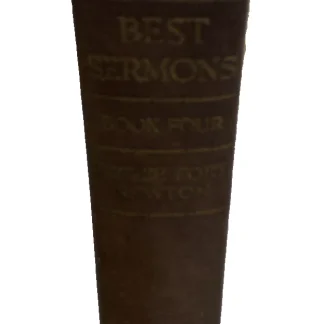1927 Best Sermons Book Four Joseph Fort Newton Inscribed Harcourt Hardcover