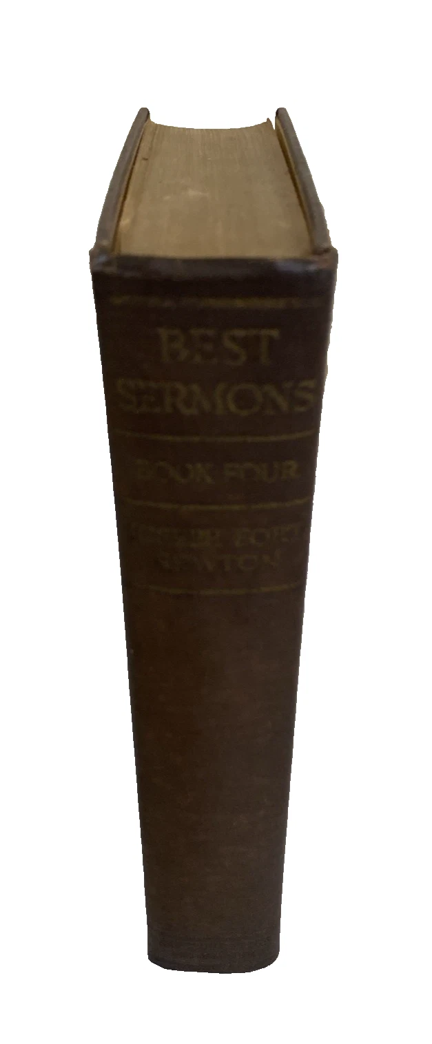 1927 Best Sermons Book Four Joseph Fort Newton Inscribed Harcourt Hardcover