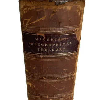 1866 Maunder Biographical Treasury leather 13th ed Longmans Green London antique