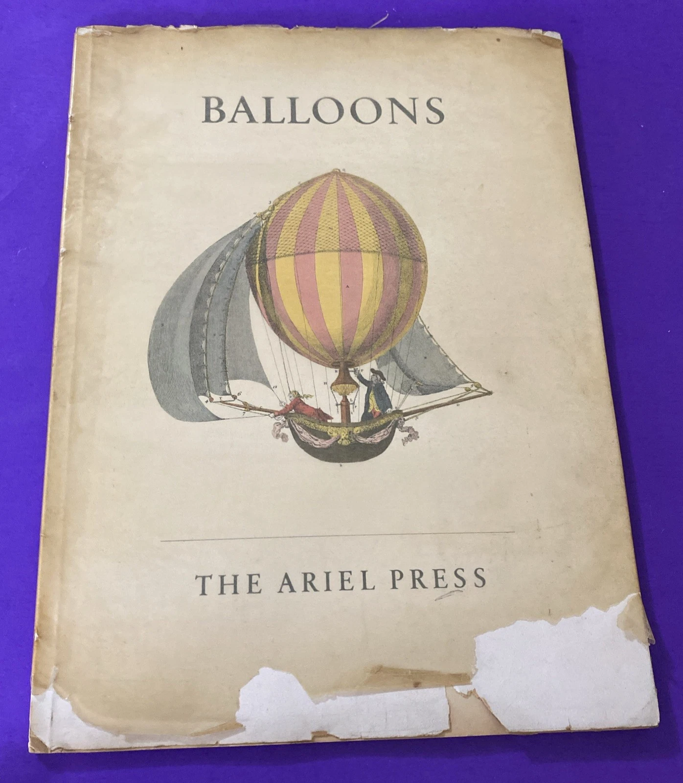 1956 Ariel Press Balloons Portfolio C H Gibbs-Smith 12 Color Plates