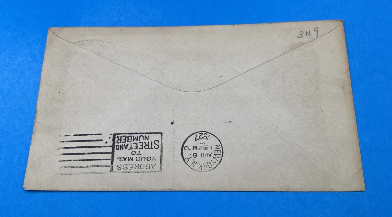 1927 CAM-3 First Flight Cover Ponca City OK Airmail to NYC w/ Cachet & Stamp - Image 5