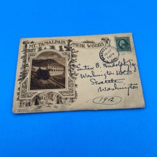 1912 Mt. Tamalpais & Muir Woods Souvenir Fold-Out – Edward H. Mitchell, Postmark