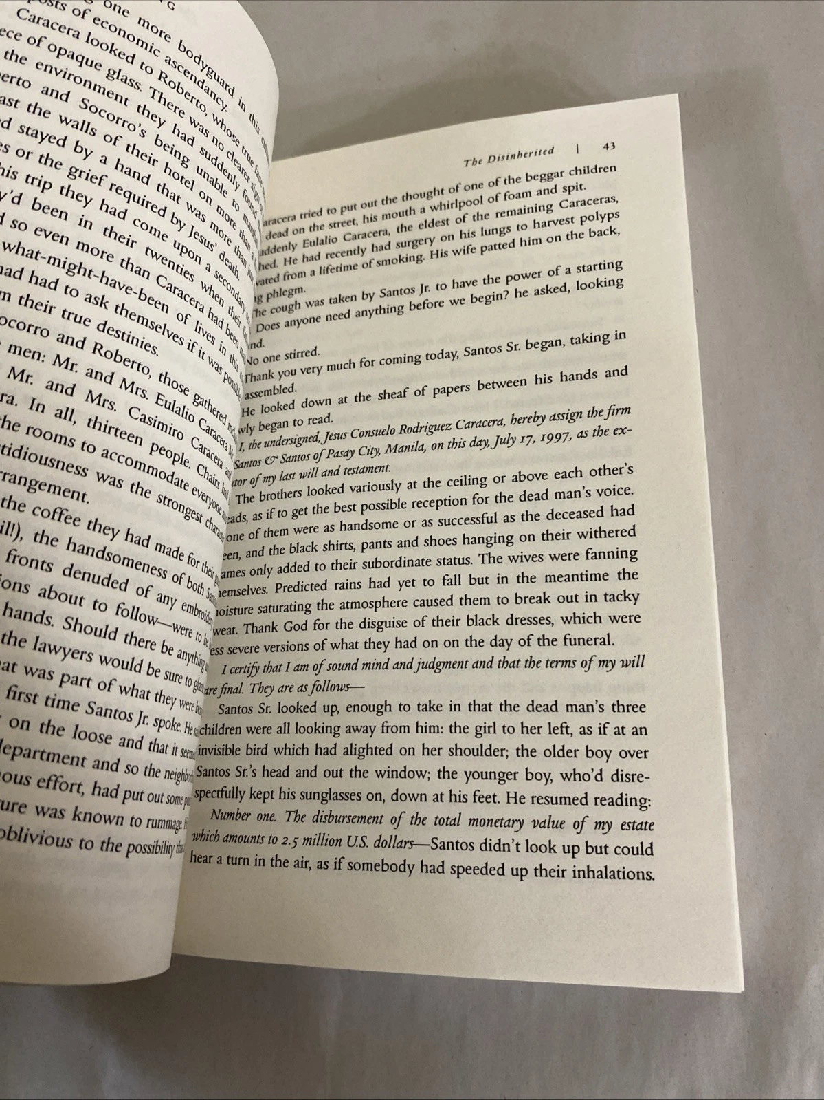 The Disinherited Han Ong Uncorrected Proof Advance Reading Copy Not for Sale FSG - Image 7
