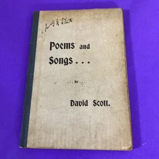 1920 David Scott Poems and Songs Scottish Miner Poet Dalkeith P&D Lyle