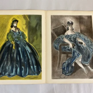Verve 1939 Bifolio: Christian Bérard Costume Designs + Verso Figure Studies