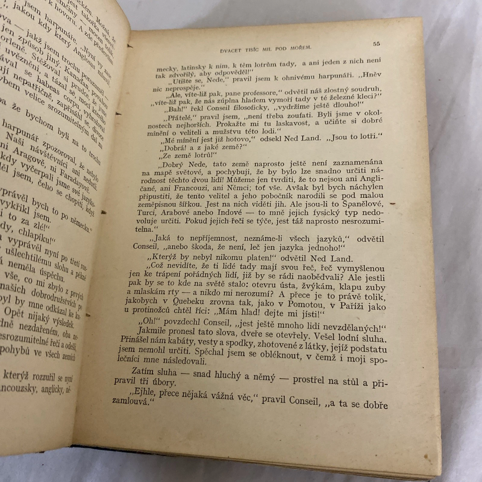 1928 Jules Verne Dvacet Tisic Mil Pod Morem Czech Illustrated Vilimek Book - Image 11
