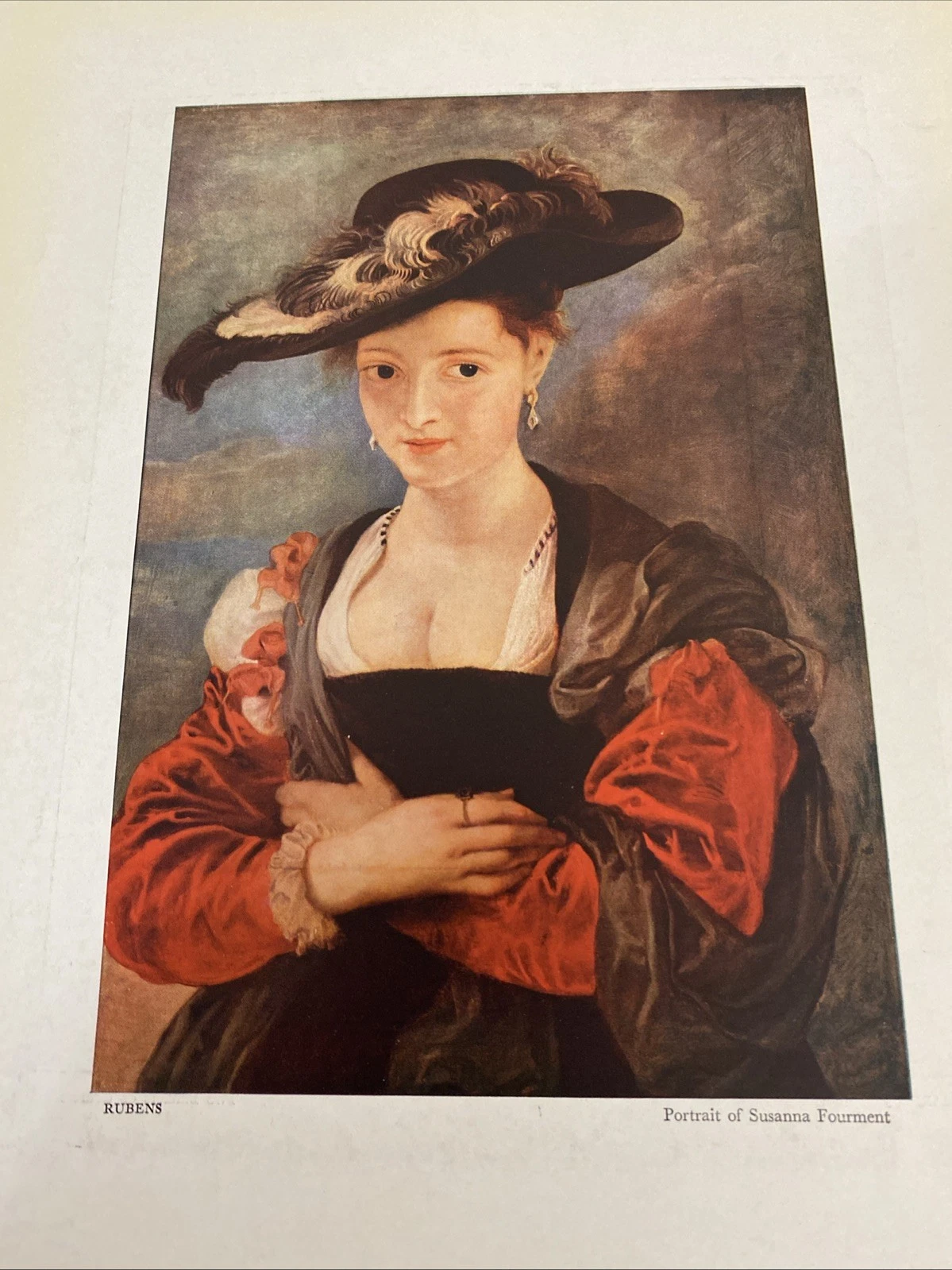 Rubens ‘Susanna Fourment’ & Marinus ‘Two Bankers’ c1939 Verve photogravure print - Image 4