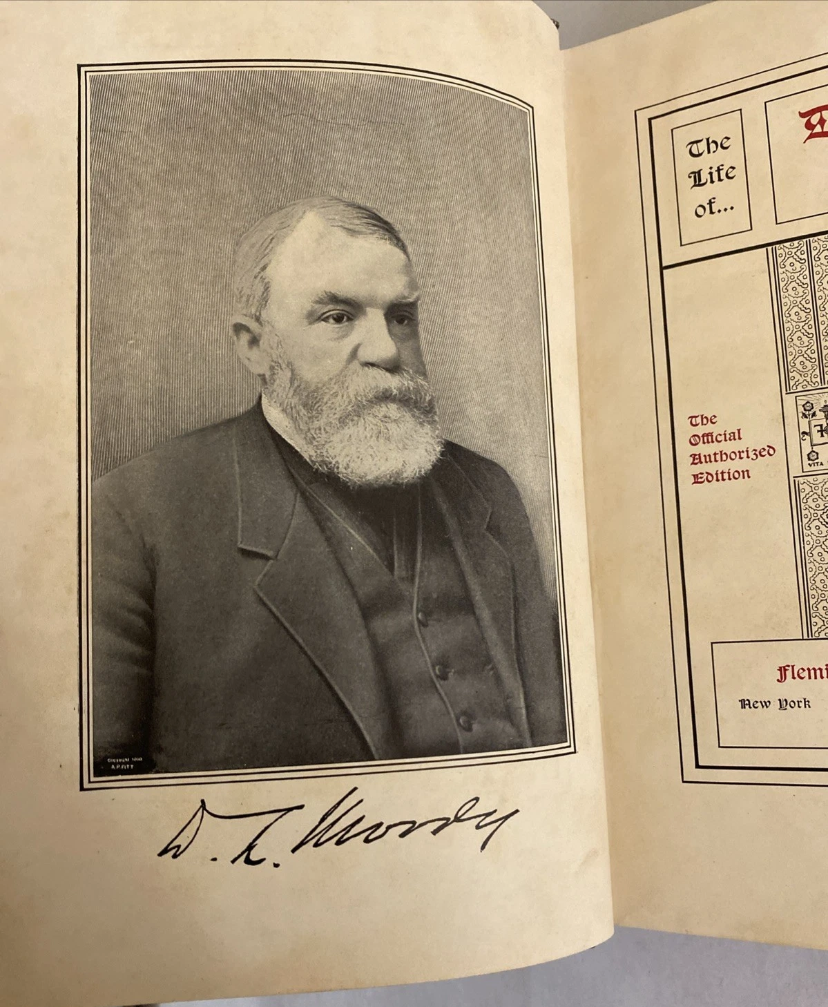 1900 Life of Dwight L Moody by His Son 1st Authorized Illustrated Revell HC Biog - Image 6