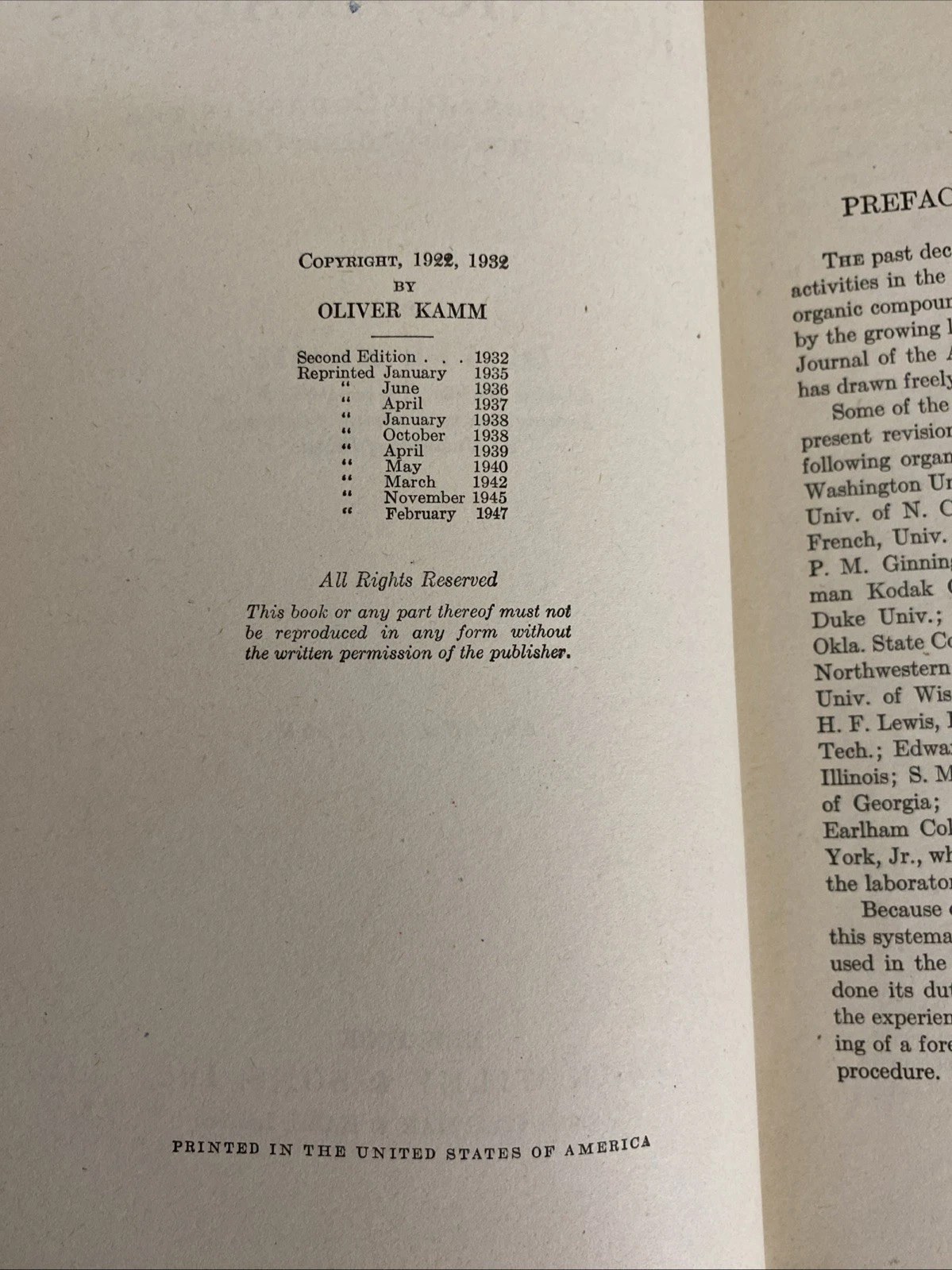 Qualitative Organic Analysis Oliver Kamm 2nd Ed 1947 Brookhaven Tuthill Copy BNL - Image 5