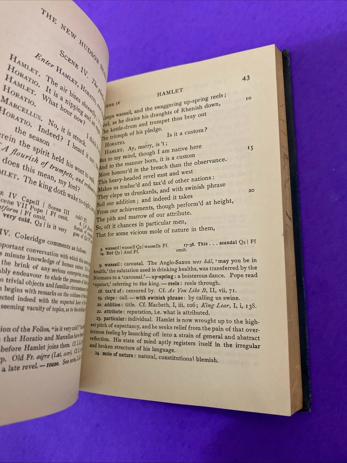 1909 New Hudson Shakespeare Hamlet Ginn & Co Quarto Facsimiles Annotated Vintage - Image 8