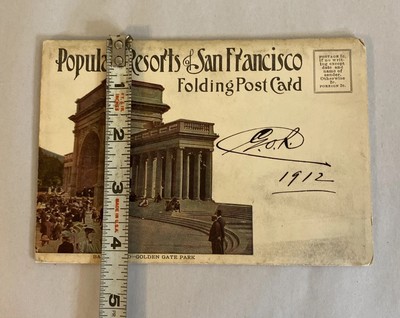 1912 Popular Resorts of San Francisco Postcard Folder Accordion Style VGC Rare - Image 3
