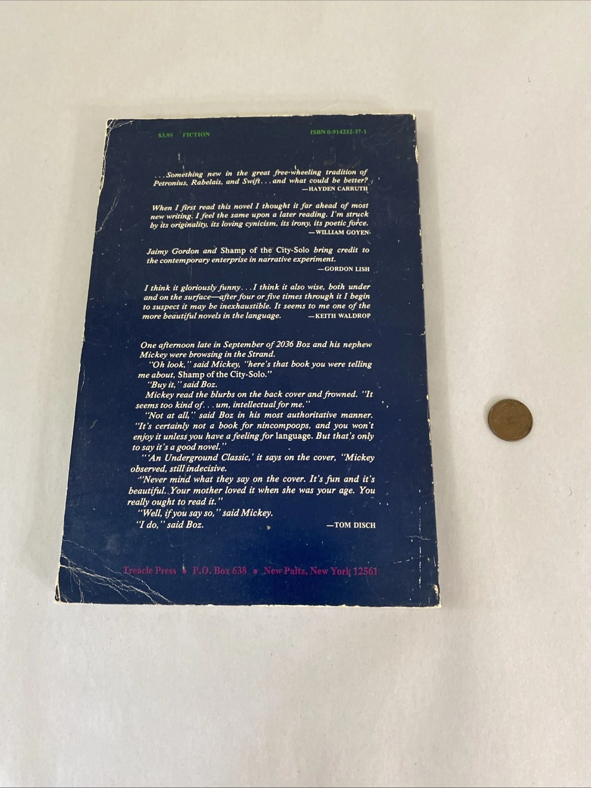Shamp of the City-Solo by Jaimy Gordon 1980 Signed Softcover Novel Rare - Image 7