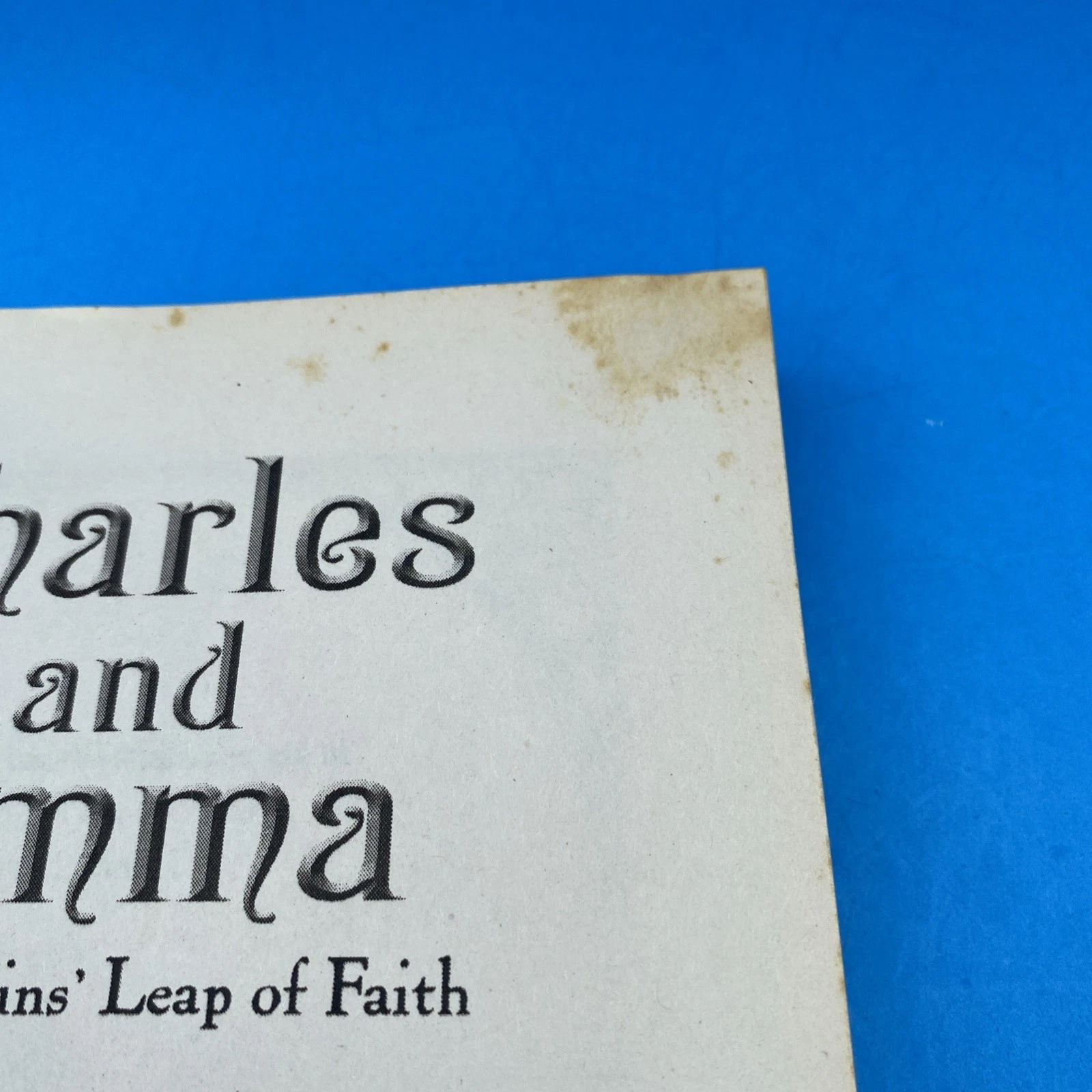 Charles and Emma ARC Uncorrected Proof w/ Tim Jones Publisher Note Holt 2009 1st - Image 4