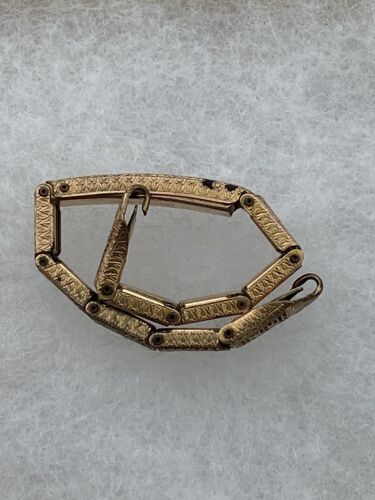 Art Deco 12k Gold-Filled Ladies Lustern Filigree Antique Watch Band - Image 7