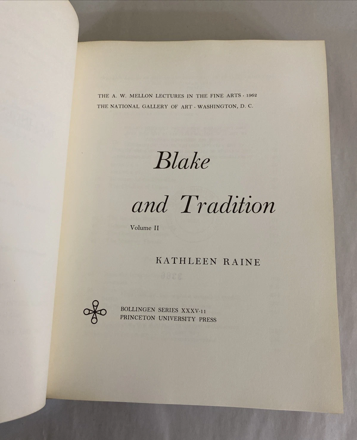Blake and Tradition Vol II Kathleen Raine 1968 Bollingen Princeton Ex-Library HC - Image 6