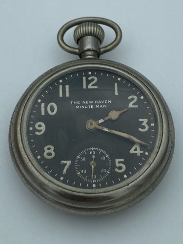Antique The New Haven Minute Man Pocket Watch Parts / Repair