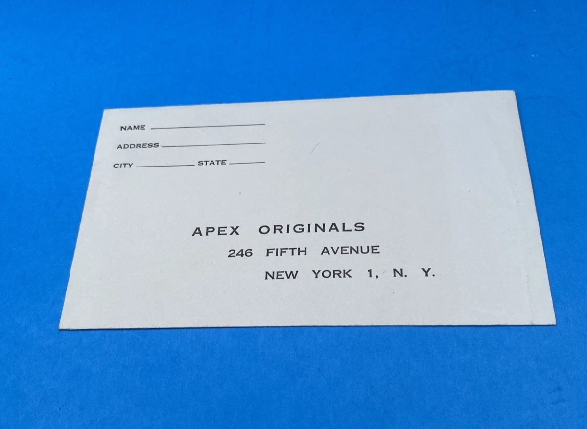 Vintage 1950s Apex Originals Risqué Glamour 8mm Film Order Form Envelope NYC Set - Image 5