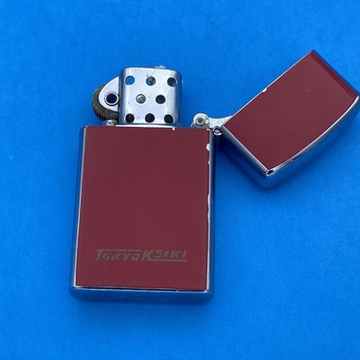 Vintage Tokyo Keiki Red Enamel Lighter Japan Rocky L STK Rare Promo Untested - Image 7