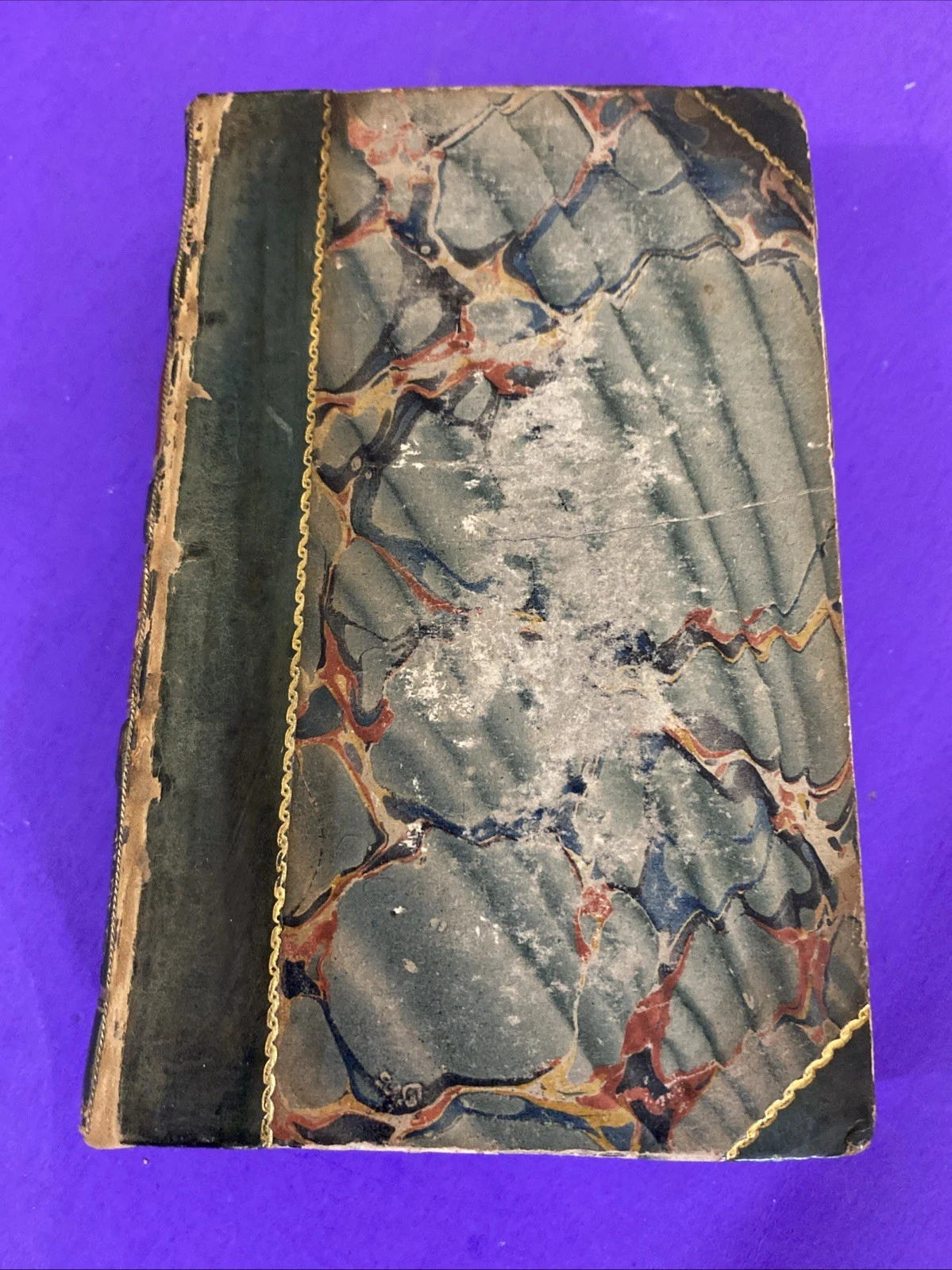 1826 Percy Anecdotes Vol II Eloquence Patriotism Erskine Leather Book - Image 2