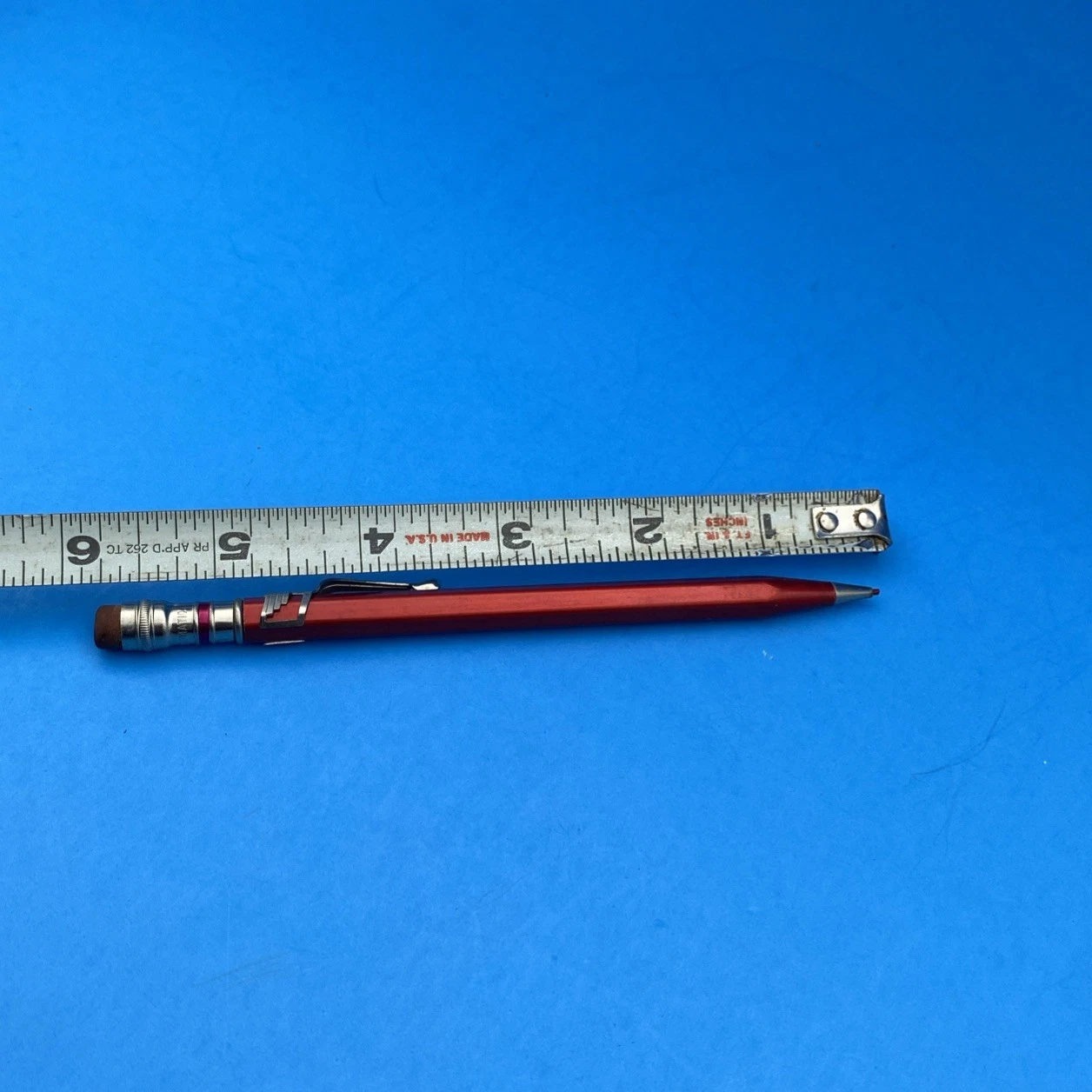 Vintage Figural Clip EAGLE CHROMATIC Made in USA Mechanical Pencil Red - Image 10