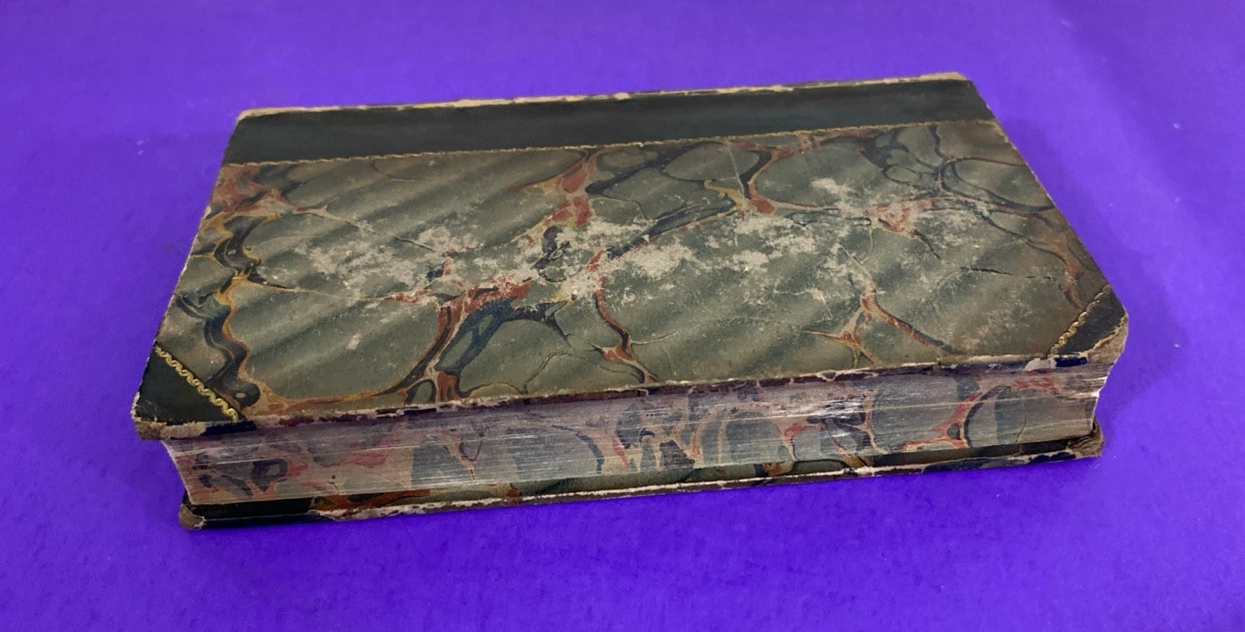 1826 Percy Anecdotes Vol VII Heroism War Anglesey Waterloo Leather Book - Image 4