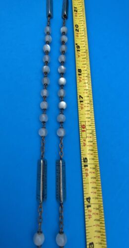 Vtg MoonGlow Glass Mysteries Rosary (Joyful Sorrowful Glorious) Italy Christiany - Image 7