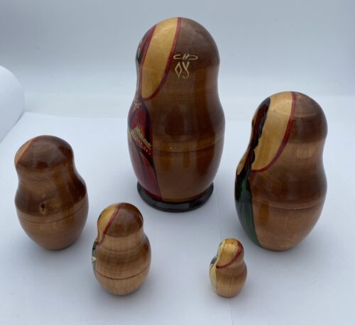 Vintage Russian Matryoshka Nesting Dolls, Jesus, Mary, Christmas, Christianity - Image 9