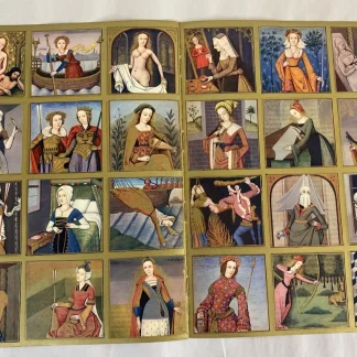 Verve 1939 Medieval Saints & Heroines Pochoir Double Page Bifolio XL Color Plate