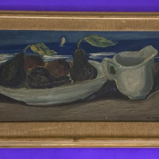 A C Wiboltt Signed Danish Modernist Coastal Still Life Painting