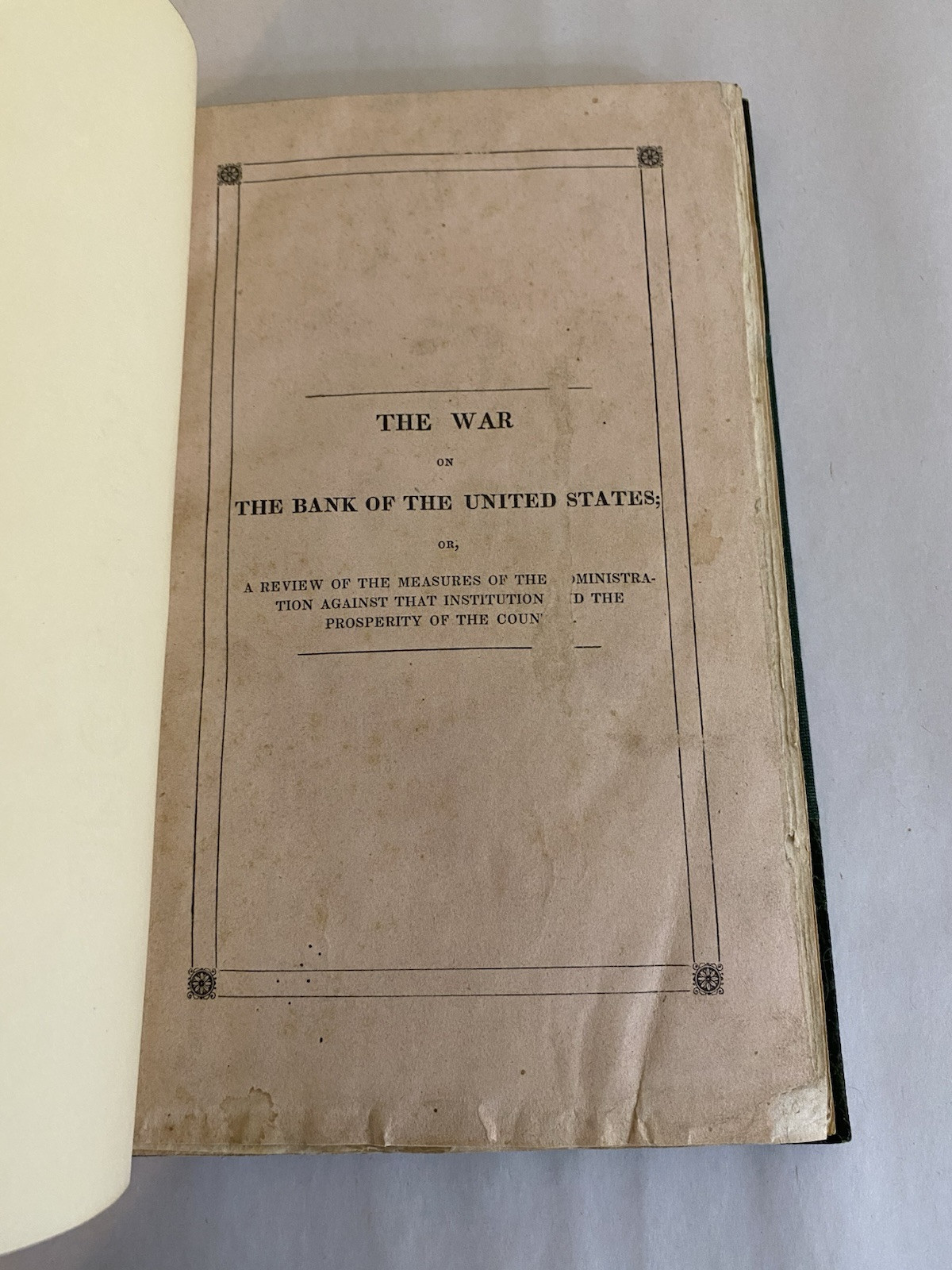 Rare 1834 'Bank War' Booklet, Edward G. Miner Provenance, Fine Leather Binding - Image 12