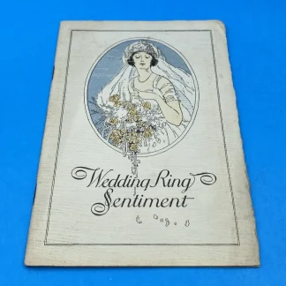 1920 Traub Orange Blossom Wedding Ring Sentiment 7th Ed Booklet Gifford MA