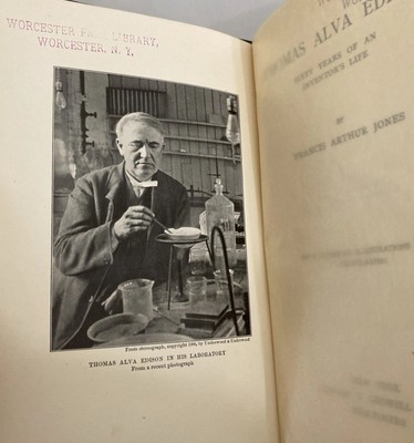 1908 Thomas Alva Edison: Sixty Years Of An Inventor's Life by Jones, Biography - Image 3
