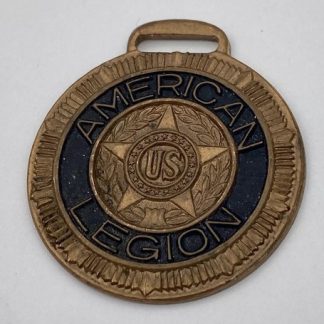 1940s Watch Fob US AMERICAN LEGION Bastian Bros. in Rochester MPB PIU