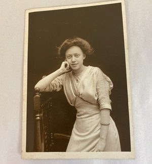 Early RPPC by Foto Ditrich – Pretty Woman, 1107 Boardwalk Atlantic City NJ