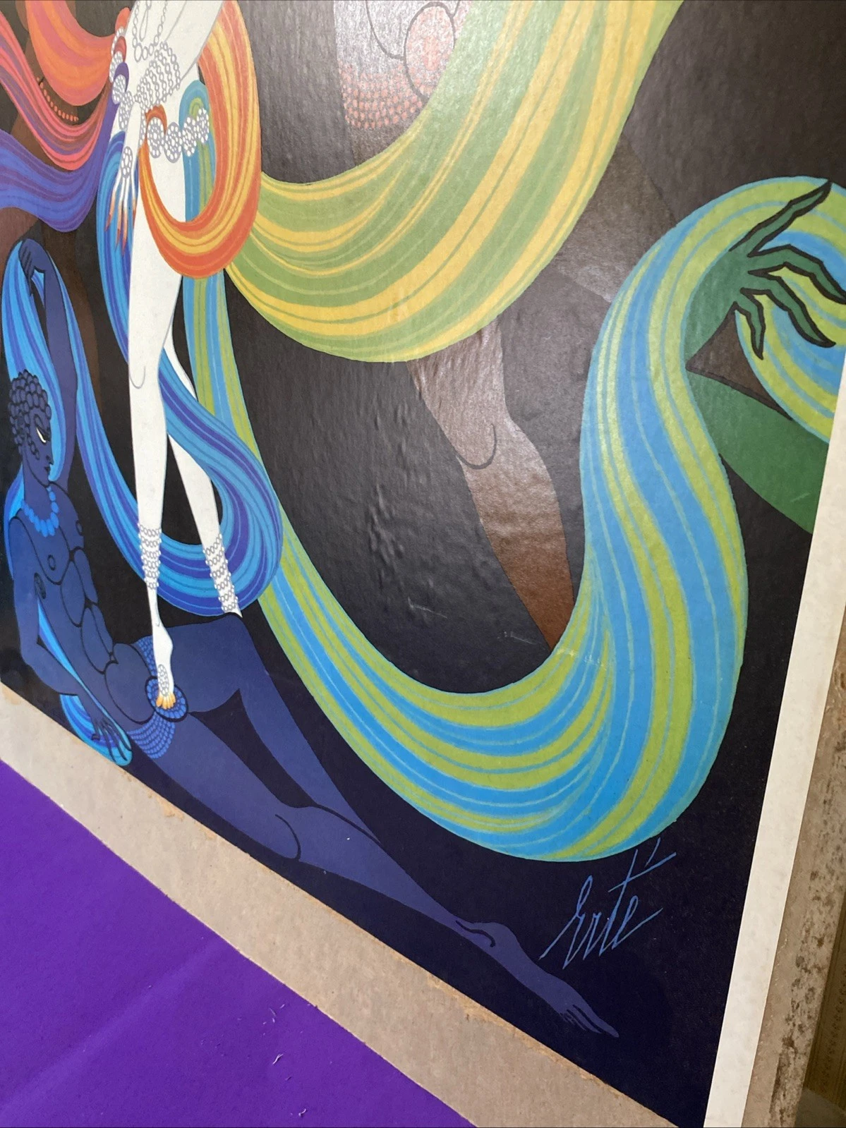 1968 Erté Lyric Opera 68 Vintage Original Chicago Poster Mounted to Board - Image 11