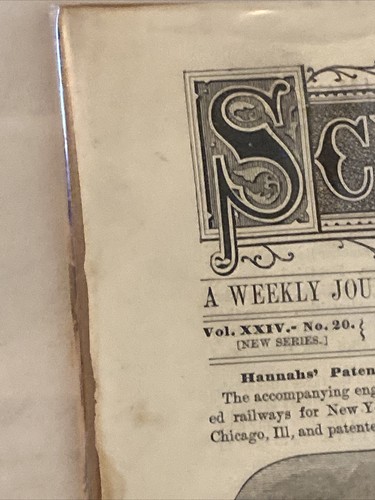 May 13, 1871 - Scientific American Magazine New York Elevated Railway - Image 3