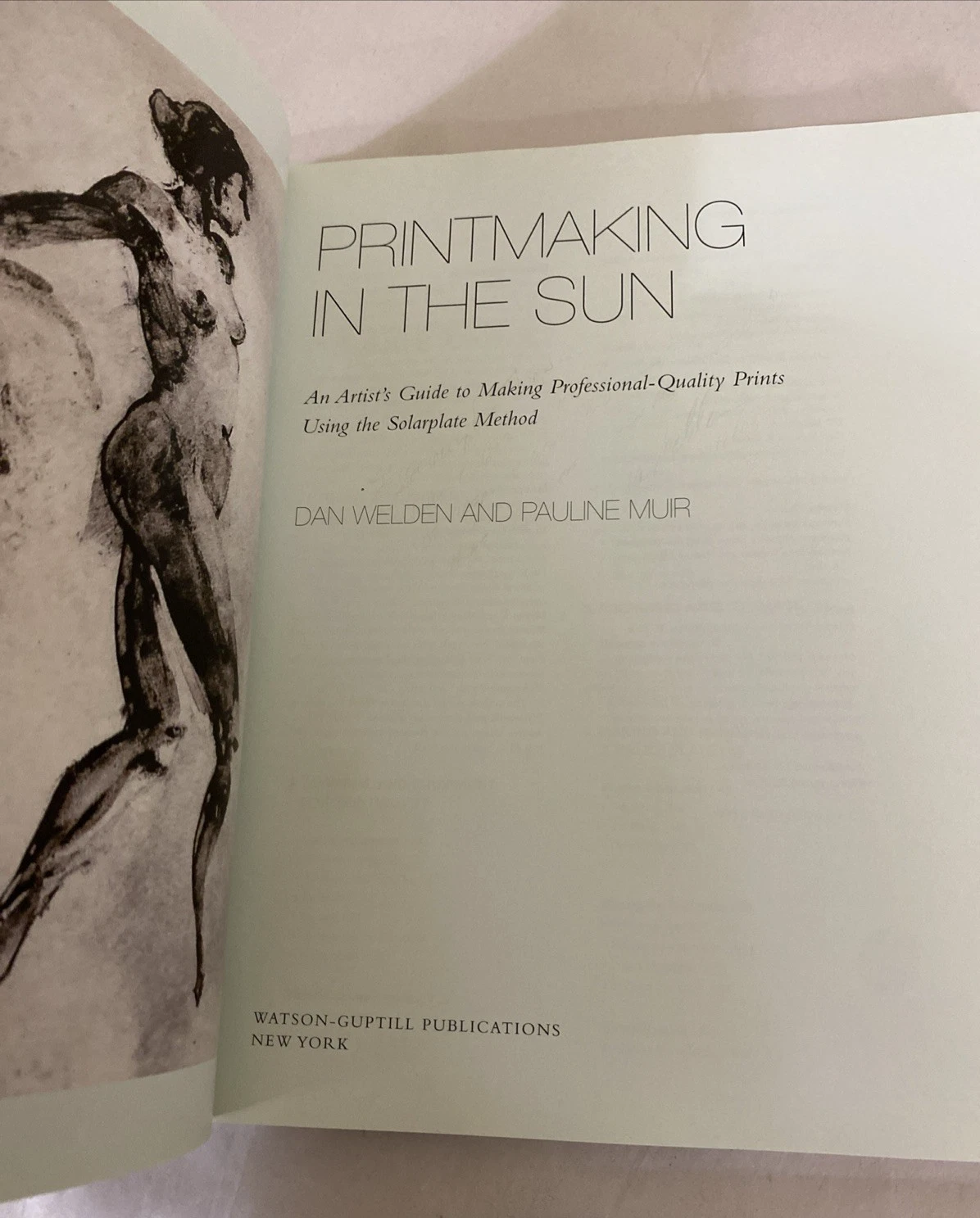 Printmaking in the Sun 2001 1st Signed Inscribed Dan Welden Solarplate Book - Image 4