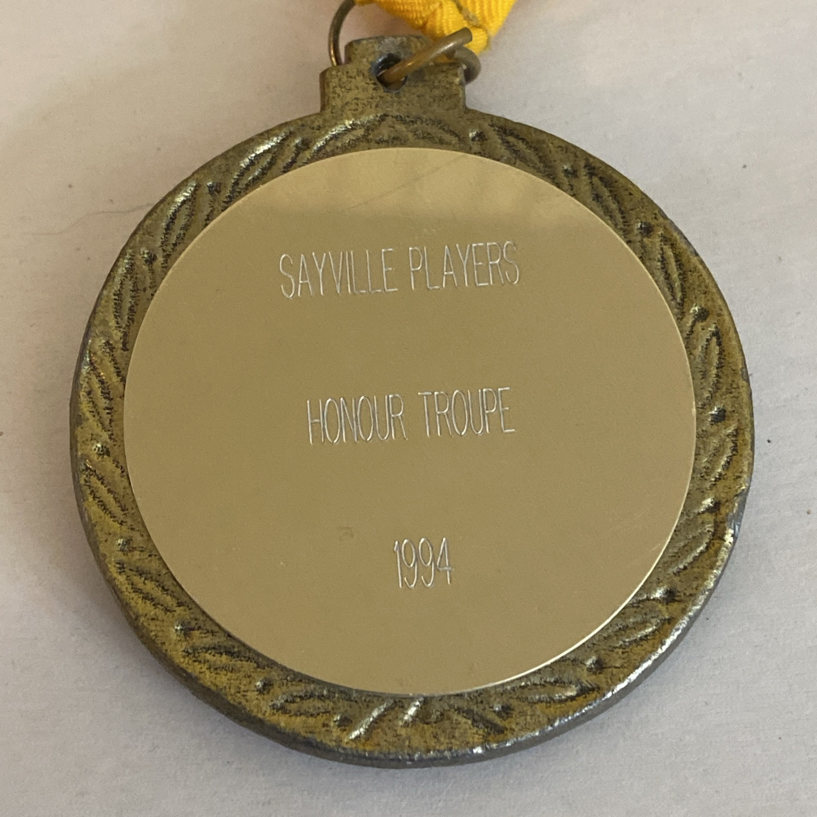 Vintage Theater Drama Troupe Acting Medal 1994 - Medallion Comedy Tragedy - NY - Image 2