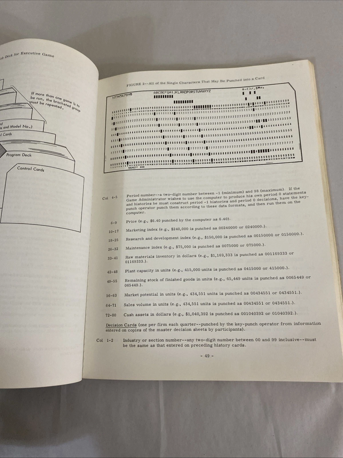 Executive Game 1969 7th Print + 1969 Exam Booklet Filled In Business Sim - Image 9