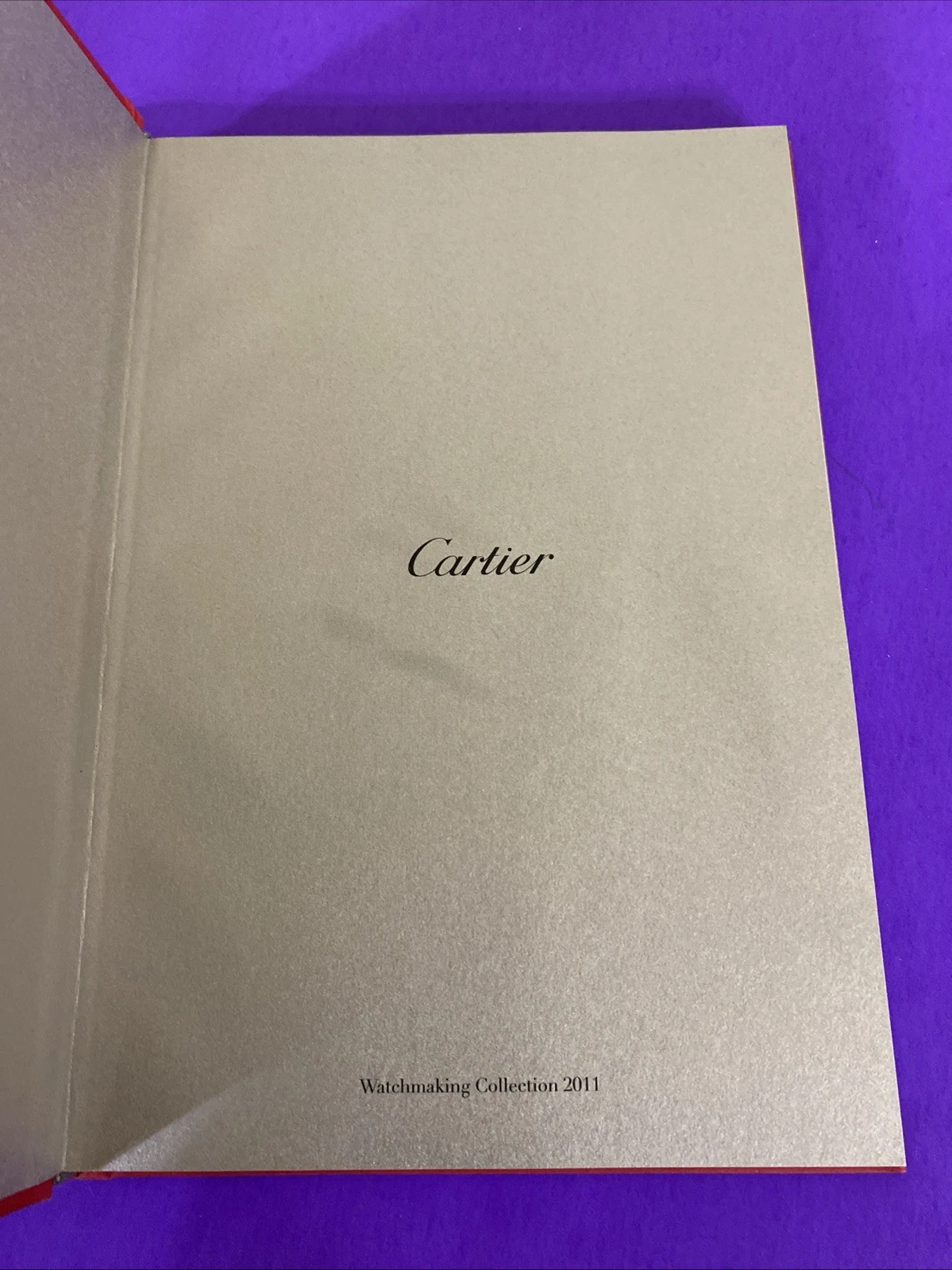 Cartier Watchmaking Collection 2011 Hardcover Official Luxury Watch Catalog Book - Image 2