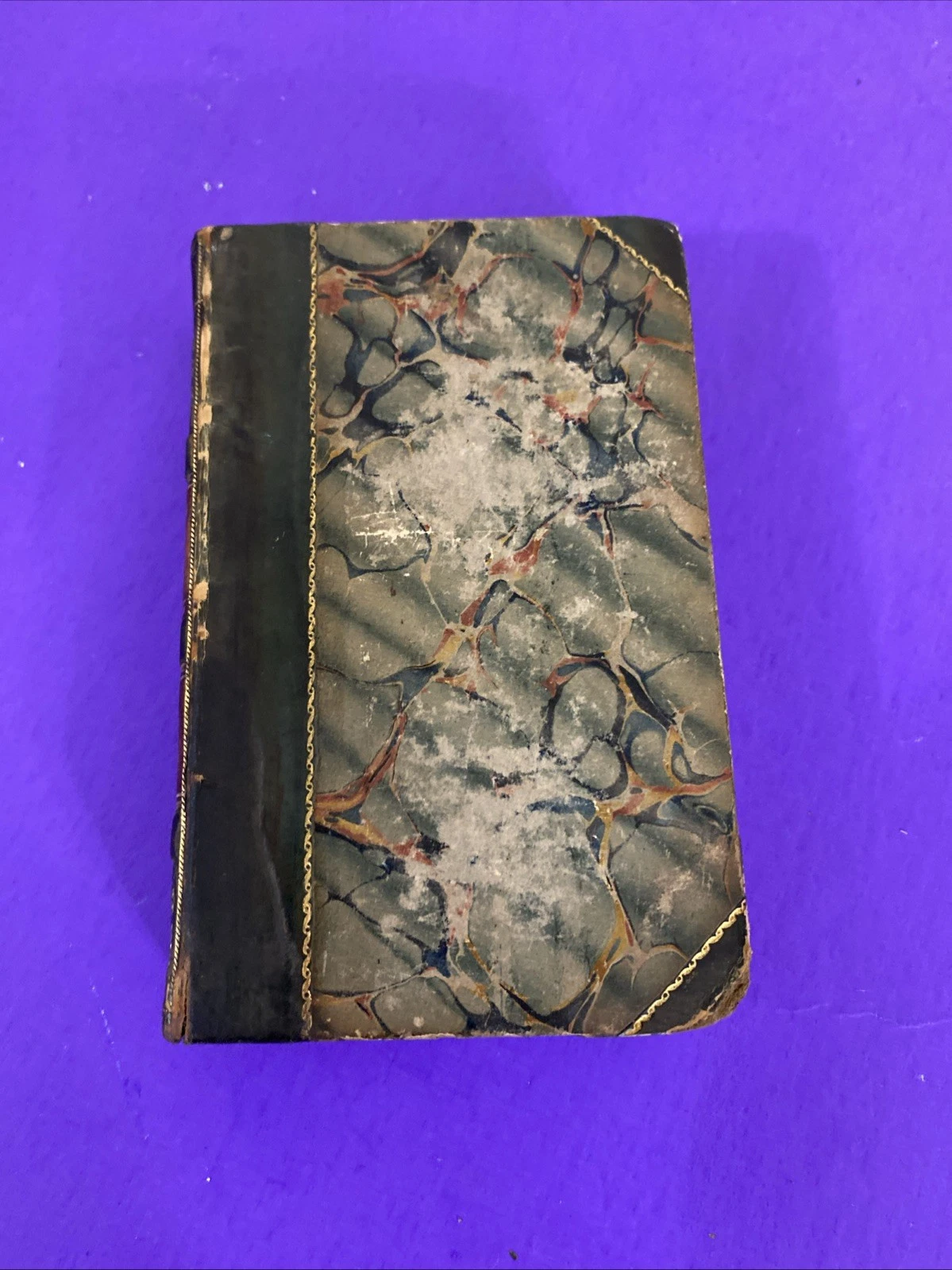 1826 Percy Anecdotes Vol IX Instinct Ingenuity John Rennie Leather Book - Image 3
