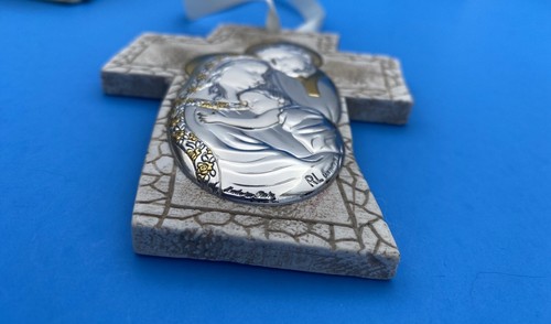Creazioni RL Argenti Laminato AG, Holy Family Silver Wall Plaque, Italy, - Image 5