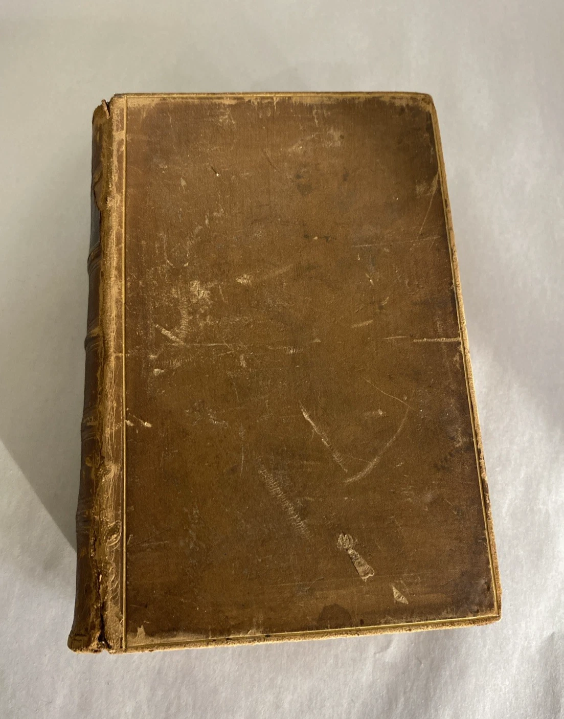 1866 Maunder Biographical Treasury leather 13th ed Longmans Green London antique - Image 2