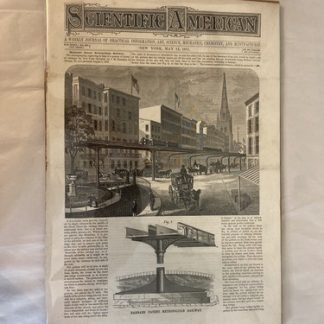 May 13, 1871 - Scientific American Magazine New York Elevated Railway